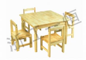 Table and chair series四人方桌