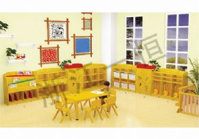 玩具柜系列森林城堡原木综合玩具柜