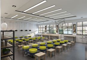 Pottery classroom陶艺教室效果图1