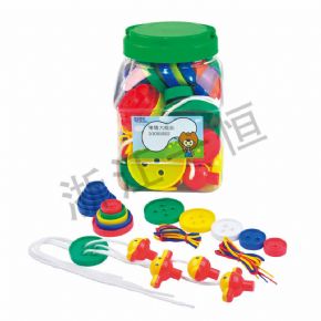 穿编类堆塔大纽扣（桶装）