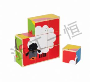 发展语言认知类农场六面拼图