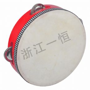 Music equipment7 inch red tambourine
