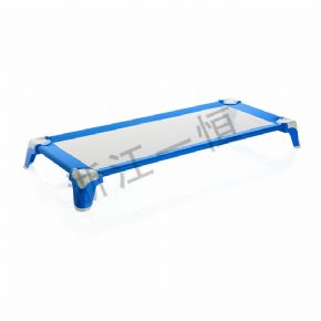 Bed + bed matLuxury children's mesh stacking bed - blue