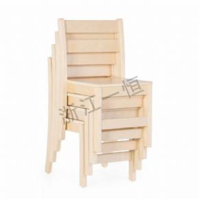 Table + chair20cm wooden stackable chair
