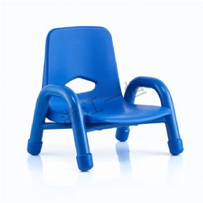 Table + chairThick leg stacking chair - blue