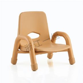 Table + chairThick leg stacking chair - natural color
