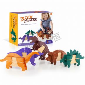 Table area woodUnit building block partner dinosaur series