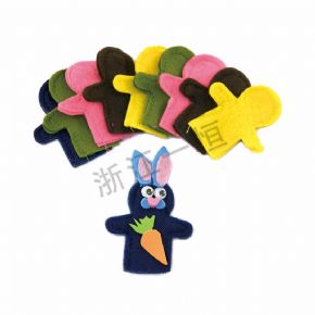 Art materials彩色毛毡手指套