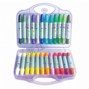 美术材料类炫彩棒(火箭笔)24 色塑盒装